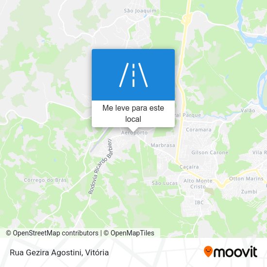 Rua Gezira Agostini mapa