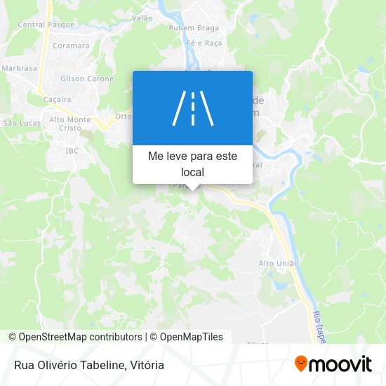 Rua Olivério Tabeline mapa