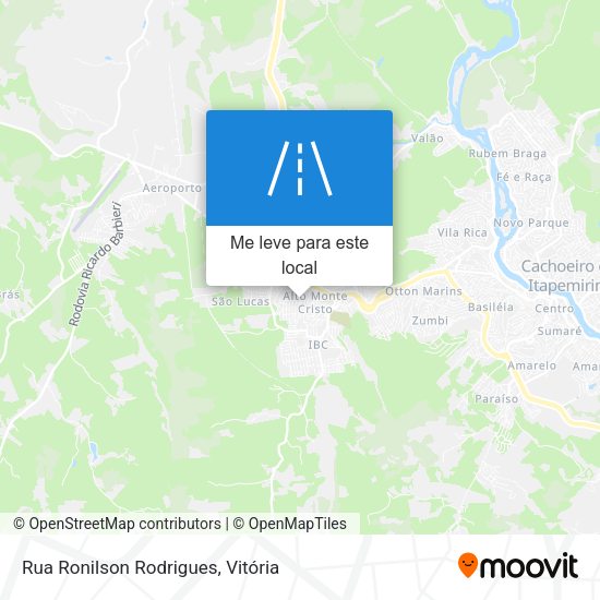Rua Ronilson Rodrigues mapa