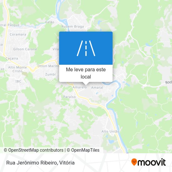 Rua Jerônimo Ribeiro mapa
