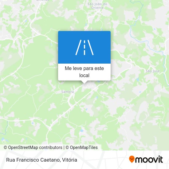 Rua Francisco Caetano mapa