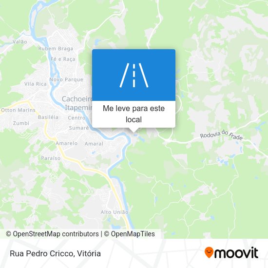 Rua Pedro Cricco mapa