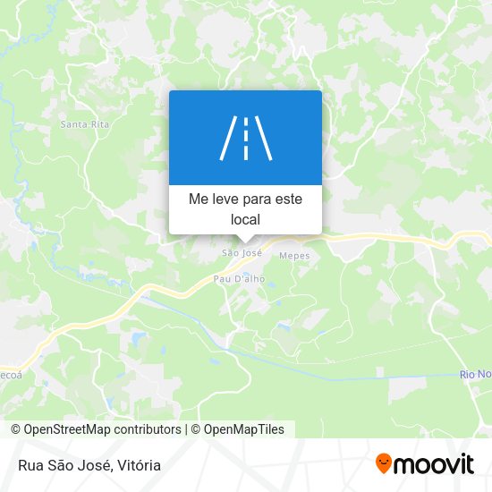 Rua São José mapa