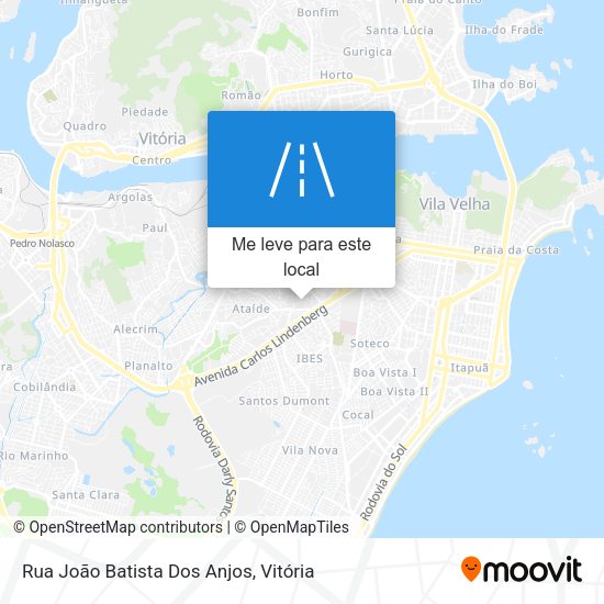 Rua João Batista Dos Anjos mapa