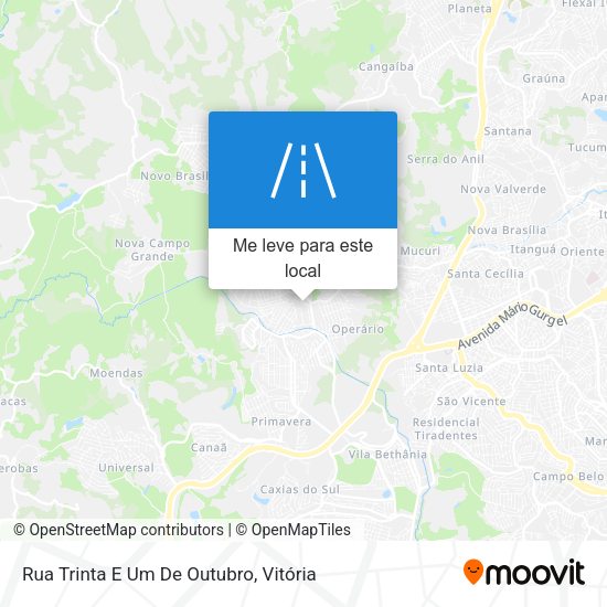 Rua Trinta E Um De Outubro mapa