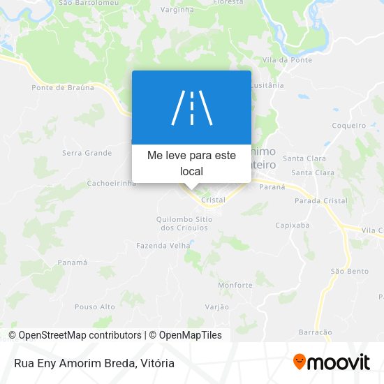 Rua Eny Amorim Breda mapa