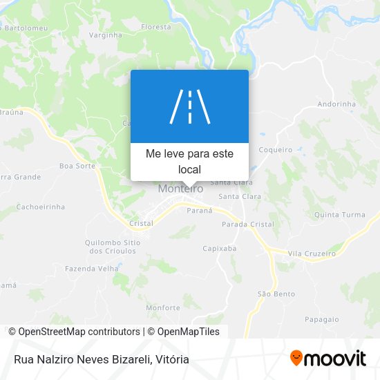 Rua Nalziro Neves Bizareli mapa