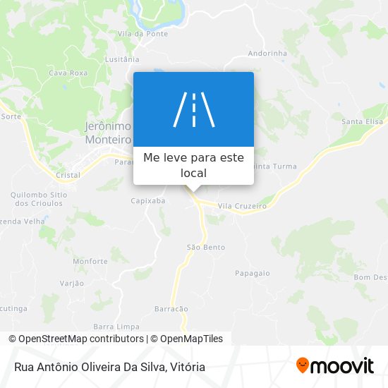 Rua Antônio Oliveira Da Silva mapa
