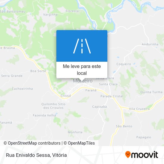 Rua Enivaldo Sessa mapa