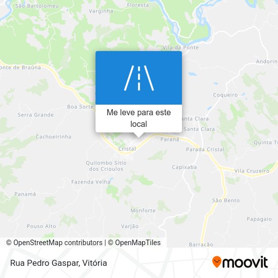 Rua Pedro Gaspar mapa