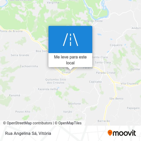 Rua Angelina Sá mapa