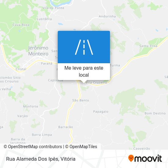 Rua Alameda Dos Ipês mapa