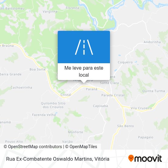 Rua Ex-Combatente Oswaldo Martins mapa