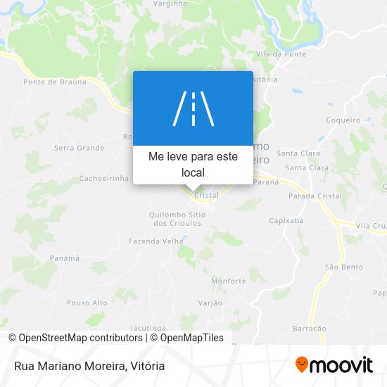 Rua Mariano Moreira mapa