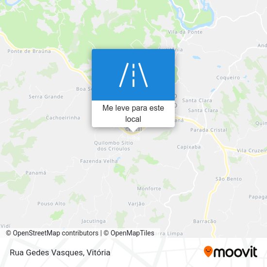 Rua Gedes Vasques mapa