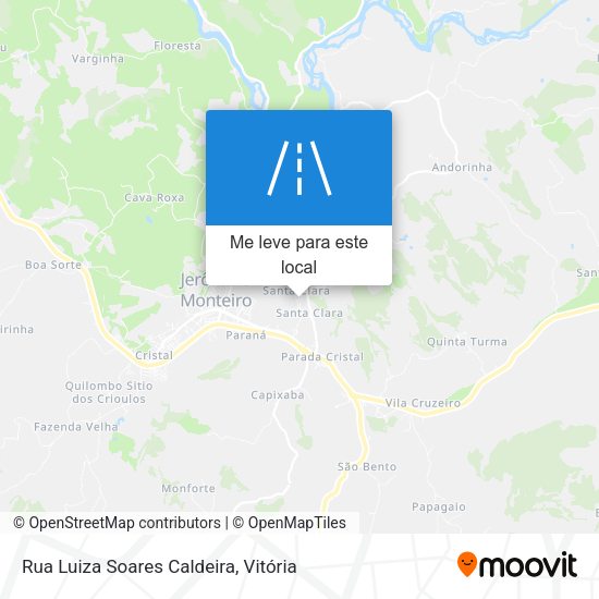 Rua Luiza Soares Caldeira mapa