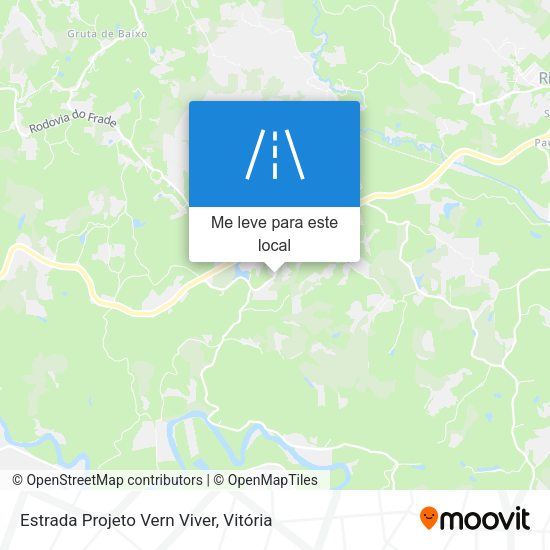 Estrada Projeto Vern Viver mapa
