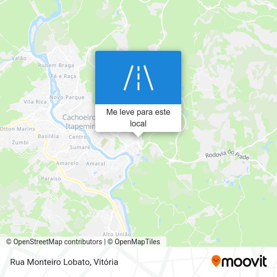 Rua Monteiro Lobato mapa