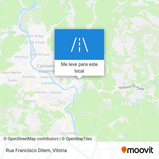 Rua Francisco Dilem mapa