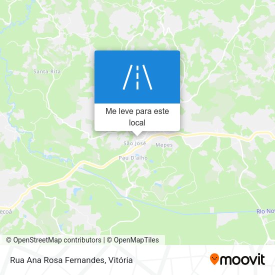 Rua Ana Rosa Fernandes mapa