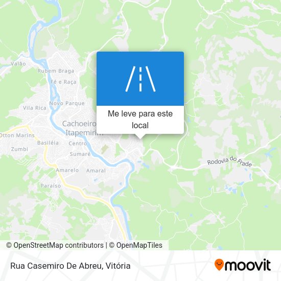 Rua Casemiro De Abreu mapa