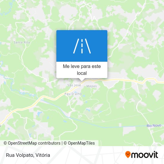 Rua Volpato mapa