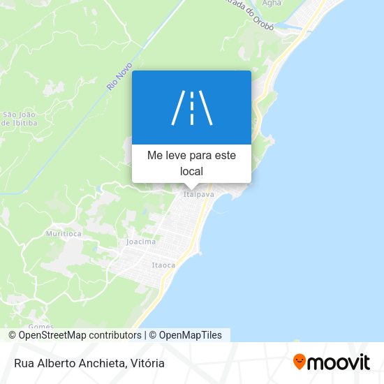 Rua Alberto Anchieta mapa