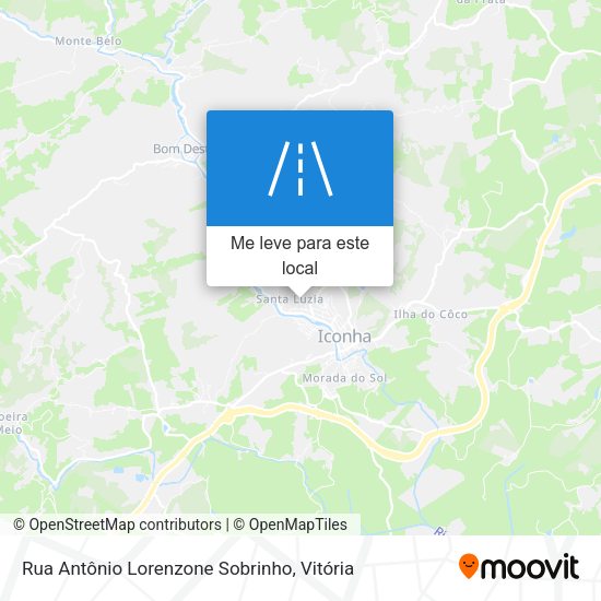 Rua Antônio Lorenzone Sobrinho mapa