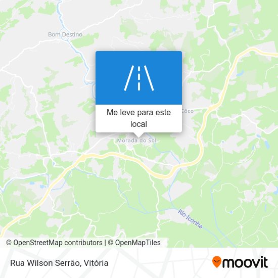 Rua Wilson Serrão mapa