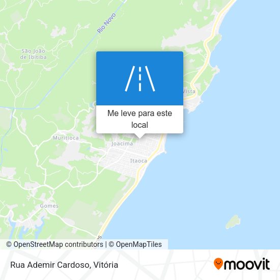 Rua Ademir Cardoso mapa