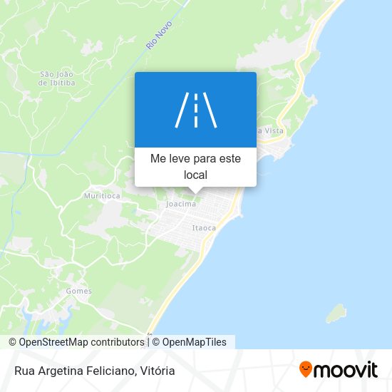 Rua Argetina Feliciano mapa