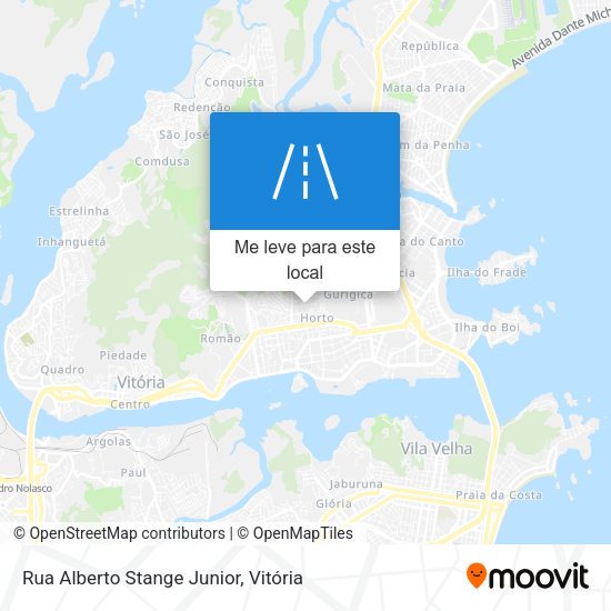 Rua Alberto Stange Junior mapa