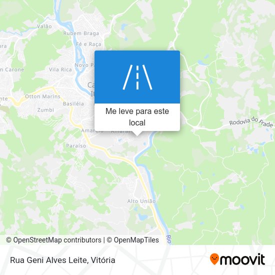 Rua Geni Alves Leite mapa