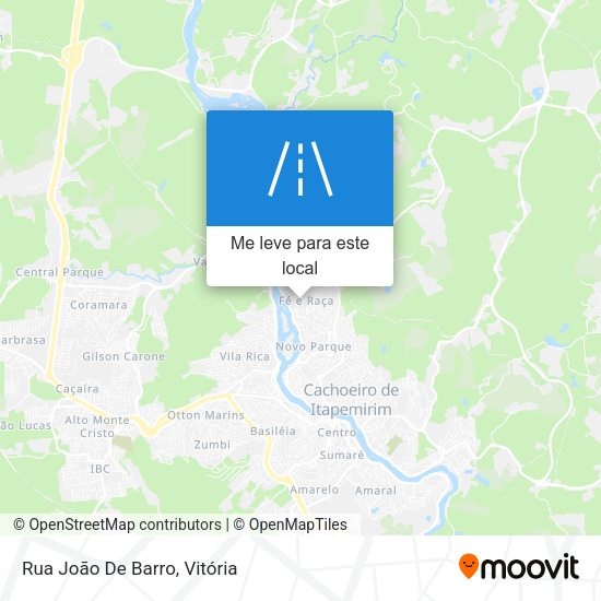 Rua João De Barro mapa