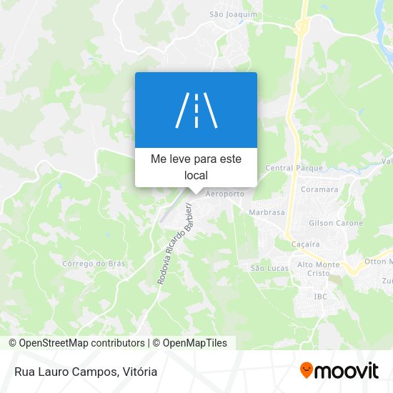 Rua Lauro Campos mapa