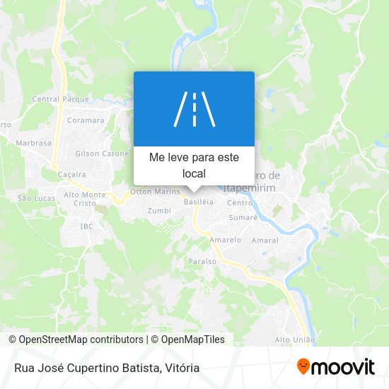 Rua José Cupertino Batista mapa