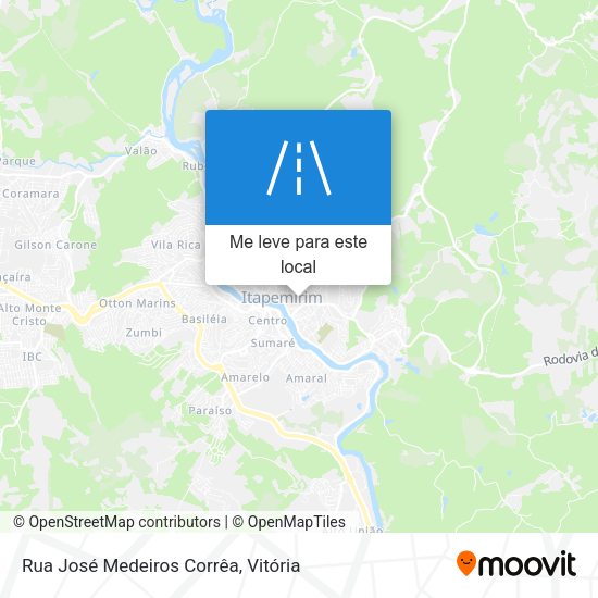 Rua José Medeiros Corrêa mapa
