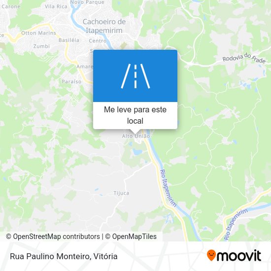 Rua Paulino Monteiro mapa