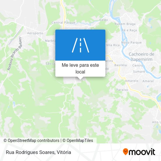 Rua Rodrigues Soares mapa