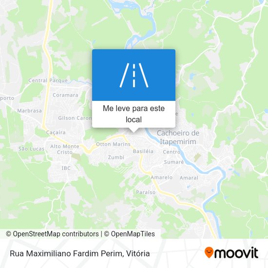 Rua Maximiliano Fardim Perim mapa