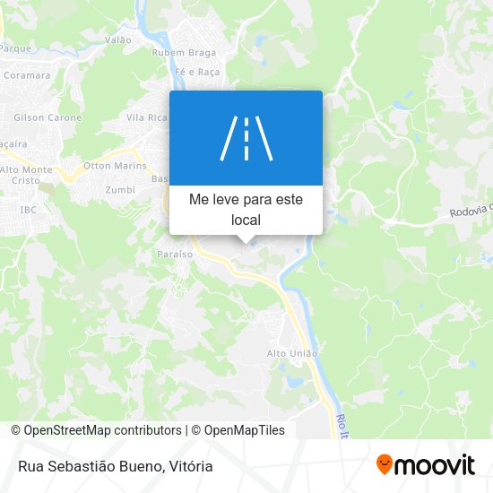 Rua Sebastião Bueno mapa
