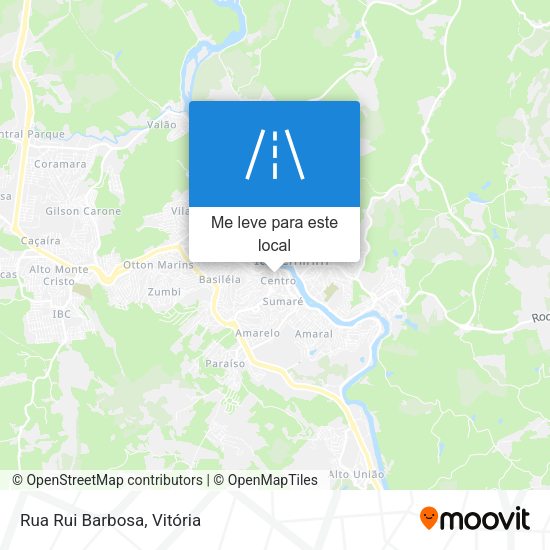 Rua Rui Barbosa mapa