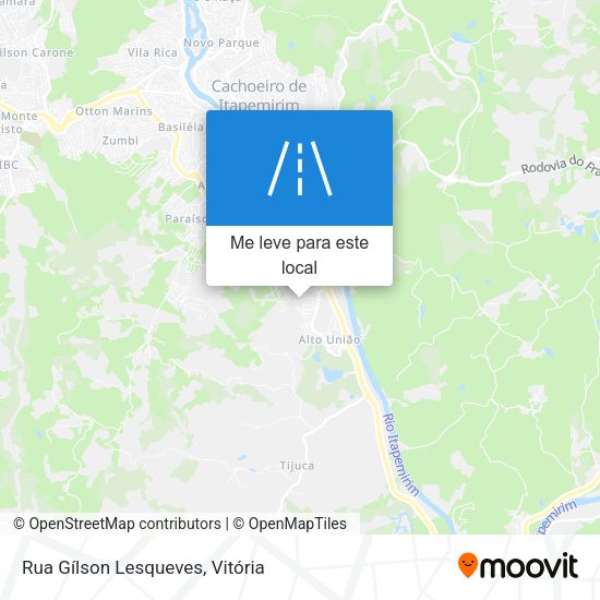 Rua Gílson Lesqueves mapa