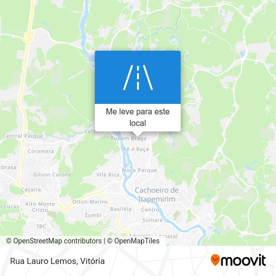 Rua Lauro Lemos mapa