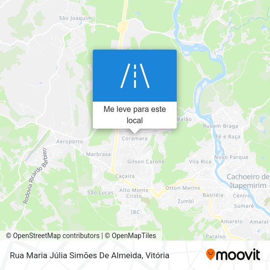 Rua Maria Júlia Simões De Almeida mapa