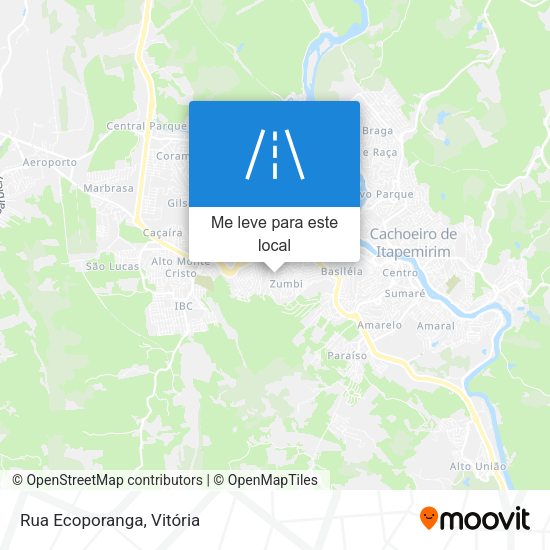 Rua Ecoporanga mapa