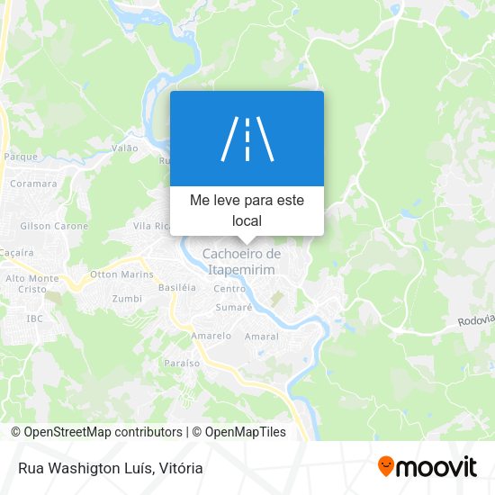 Rua Washigton Luís mapa