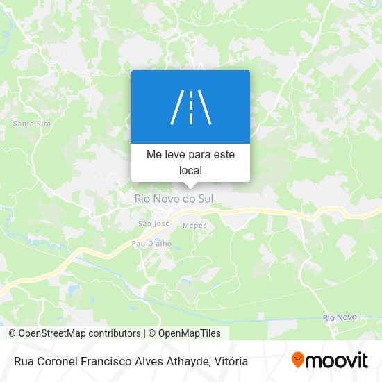 Rua Coronel Francisco Alves Athayde mapa