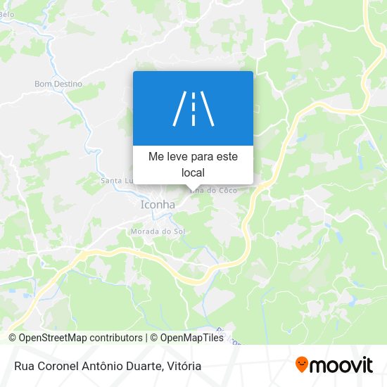 Rua Coronel Antônio Duarte mapa