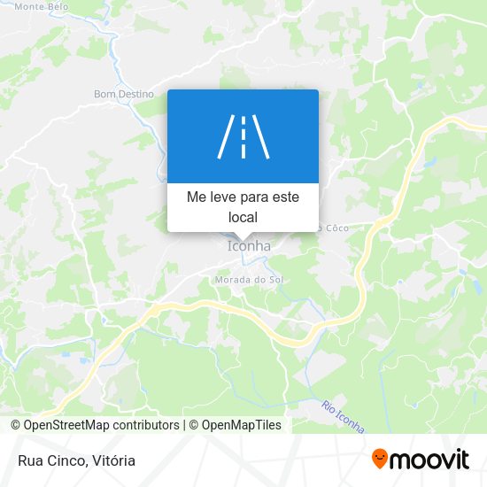 Rua Cinco mapa